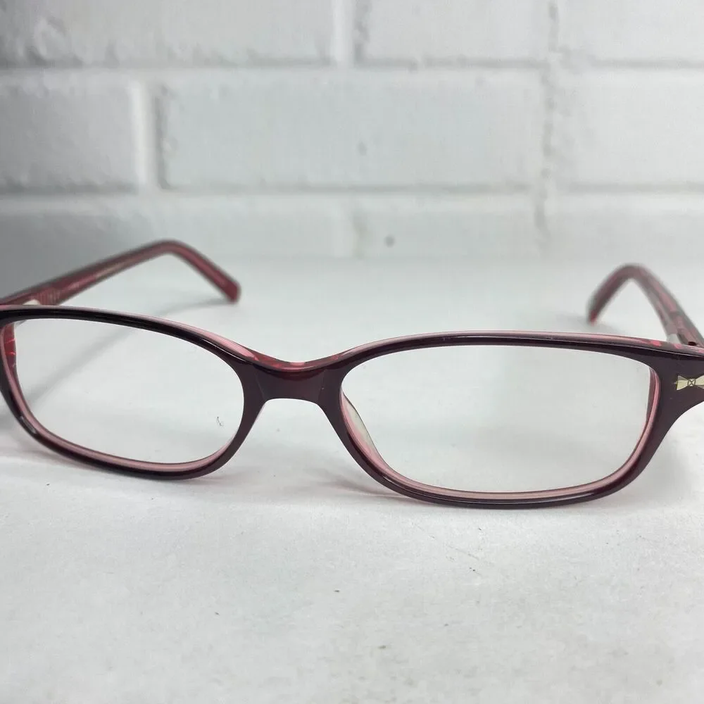 Ted Baker London Brown Tortoise B705 Plastic Frame Eyeglasses‎ Pink H2592